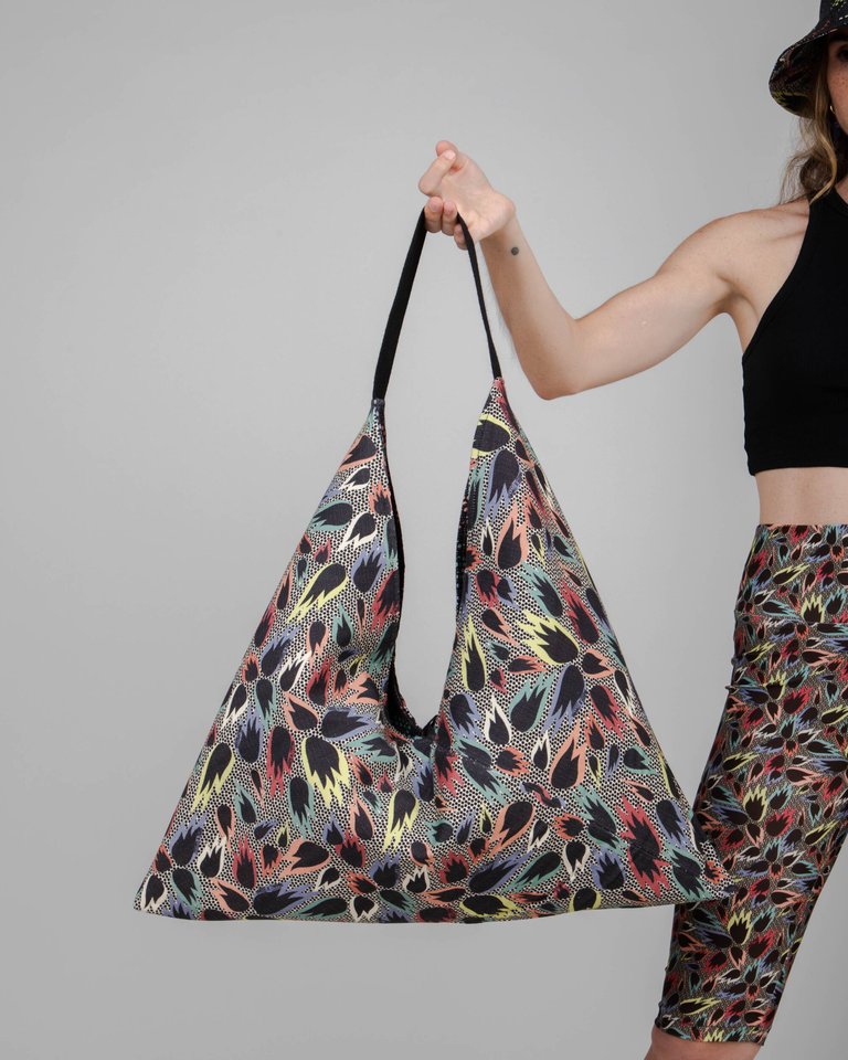 Flames Origami Maxi Bag - Multicolor