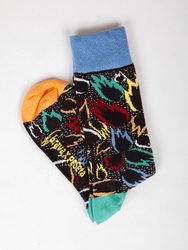 Flames Sock - Black