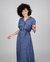 Jalapeno Long Dress - Purple - Blue