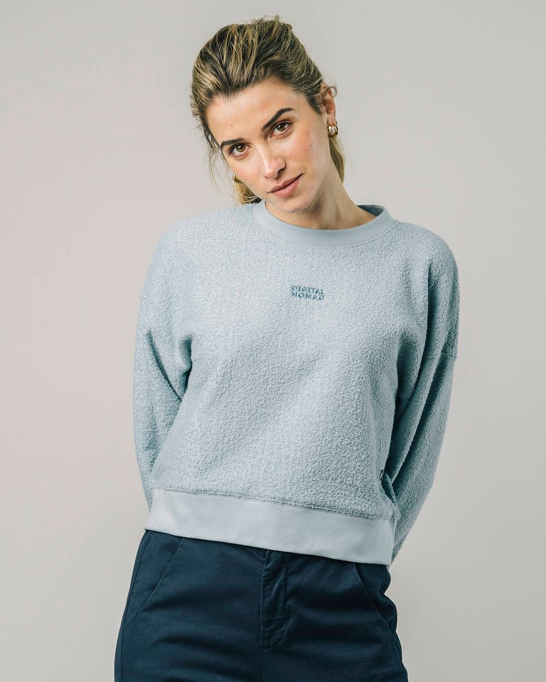 Nomad Terry Sweatshirt Stone Blue - Blue