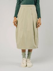Pleated Skirt Beige - Beige
