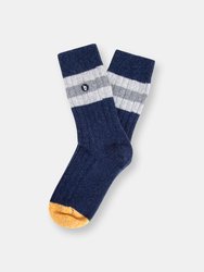 Recycled Wool Socks Navy 