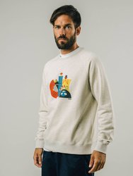 Roda x Brava Pencil Sweatshirt - White