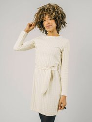 Terry Belted Dress - Beige