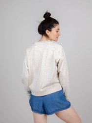 Tiger Rounded Sweatshirt - Ecru