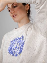 Tiger Rounded Sweatshirt - Ecru