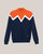 Winter Peak Pullover Orange Neck