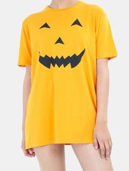 Brave Soul Womens/Ladies Pumpkin T-Shirt Dress (Orange)