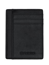 Breed Chase Genuine Leather Front Pocket Wallet - Black