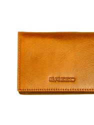 Breed Porter Genuine Leather Bi-Fold Wallet - Camel
