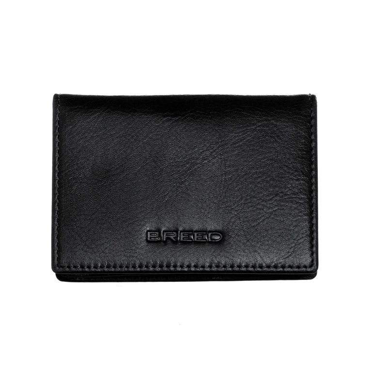 Breed Porter Genuine Leather Bi-Fold Wallet - Black