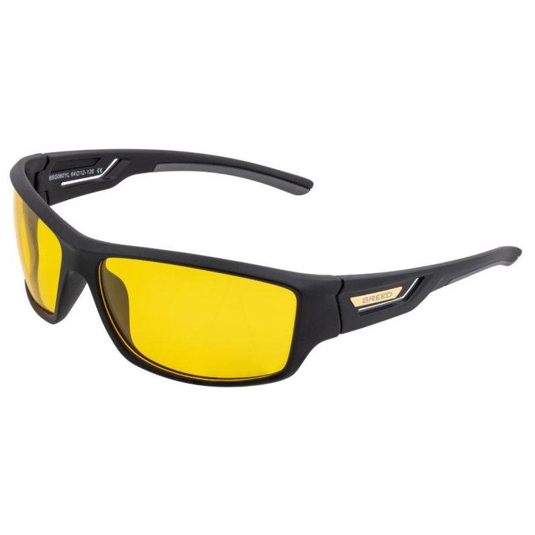 Breed Aquarius Polarized Sunglasses - Black/Yellow