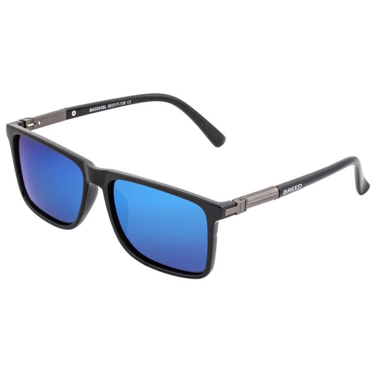 Breed Caelum Polarized Sunglasses - Black/Blue