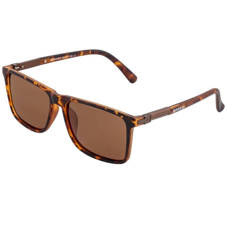 Breed Caelum Polarized Sunglasses - Tortoise/Brown
