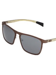 Breed Capricorn Titanium Polarized Sunglasses - Brown/Black