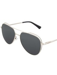 Breed Lyra Polarized Sunglasses - Silver/Black