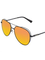 Breed Lyra Polarized Sunglasses - Black/Red-Yellow