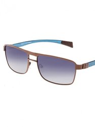 Breed Taurus Titanium And Carbon Fiber Polarized Sunglasses - Brown/Blue