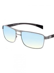 Breed Taurus Titanium And Carbon Fiber Polarized Sunglasses - Silver/Gold