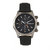 Breed Lacroix Chronograph Leather-Band Watch - Gunmetal/Black