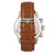 Breed Lacroix Chronograph Leather-Band Watch - Silver/Brown