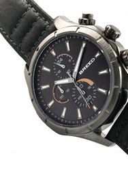 Breed Lacroix Chronograph Leather-Band Watch