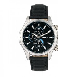 Breed Lacroix Chronograph Leather-Band Watch