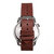 Breed Regulator Leather-Band Watch w/Second Sub-dial