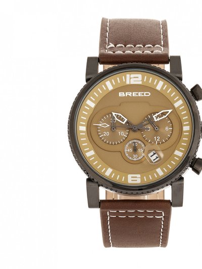 Breed Watches Breed Ryker Chronograph Leather-Band Watch w/Date product