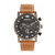 Breed Ryker Chronograph Leather-Band Watch w/Date - Camel/Gunmetal