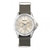 Dixon Leather-Band Watch With Day/Date - Silver/Grey