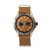 Dixon Leather-Band Watch With Day/Date - Gold/Light Brown