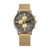 Espinosa Chronograph Mesh-Bracelet Watch With Date - Gold/Gunmetal