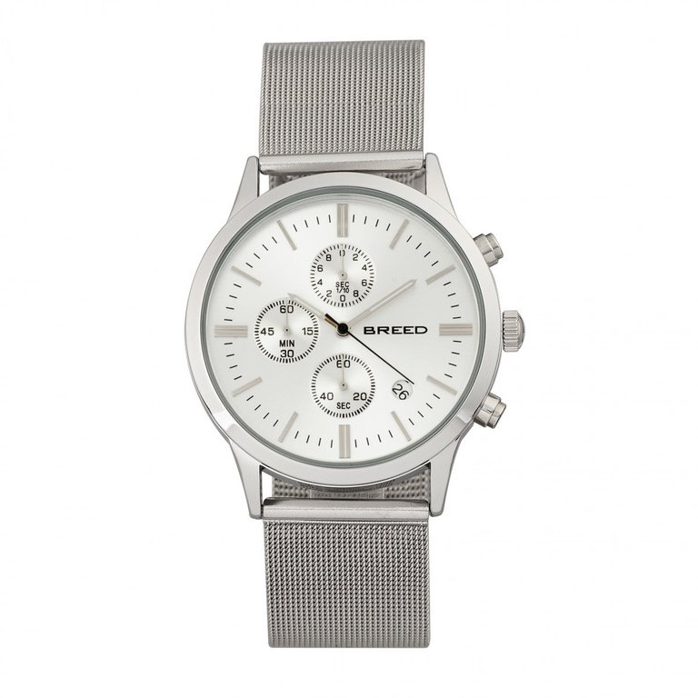 Espinosa Chronograph Mesh-Bracelet Watch With Date