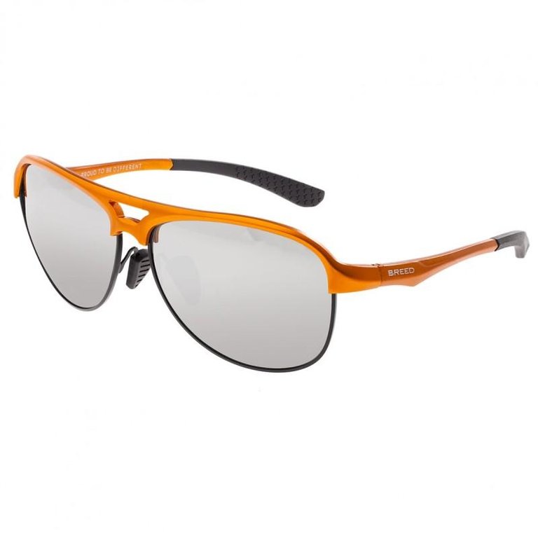 Jupiter Aluminium Polarized Sunglasses - Orange/Silver