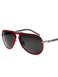 Nova Aluminium Polarized Sunglasses - Red/Black