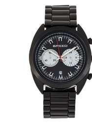 Racer Chronograph Bracelet Watch With Date - Black (Bracelet Band)