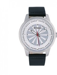 Renegade Leather-Band Watch - Silver/Black