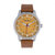 Renegade Leather-Band Watch - Orange/Brown