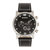 Ryker Chronograph Leather-Band Watch With Date - Black