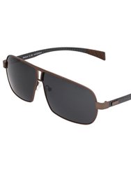 Sagittarius Titanium Polarized Sunglasses - Brown/Black