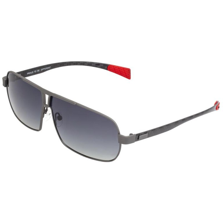 Sagittarius Titanium Polarized Sunglasses - Gunmetal/Black