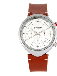 Tempest Chronograph Leather-Band Watch With Date