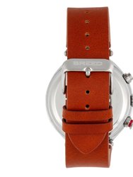 Tempest Chronograph Leather-Band Watch With Date