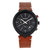 Tempest Chronograph Leather-Band Watch With Date - Brown/Black