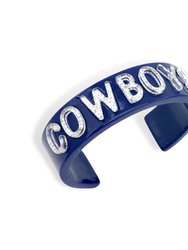 Dallas Cowboys Cuff Bracelet - Navy/White