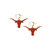 Glitter Mini Texas Longhorn Earrings