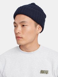 Navy Heavy Knit Beanie