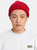 Red Heavy Knit Beanie