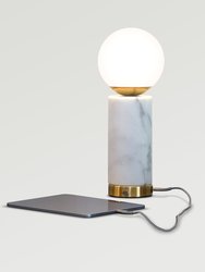 Aspen LED Table Lamp with Built-in USB Charger Port